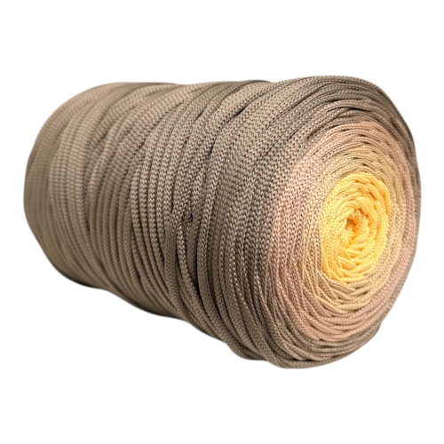 Sznurek poliestrowy płaski 5mm OMBRE 7