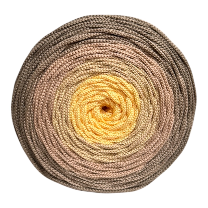 Sznurek poliestrowy płaski 5mm OMBRE 7