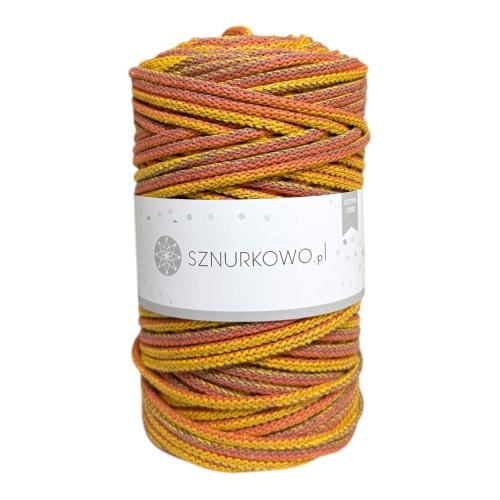 Sznurek bawełniany 5mm JESIENNY OGRÓD
