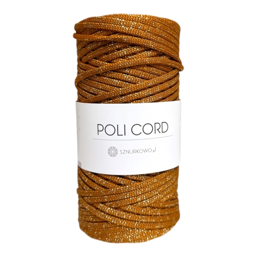 sznurek poliestrowy płaski 5mm glitter