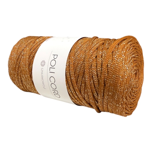 sznurek poliestrowy płaski 5mm glitter