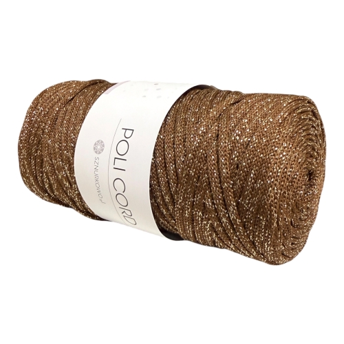 sznurek poliestrowy płaski 5mm glitter