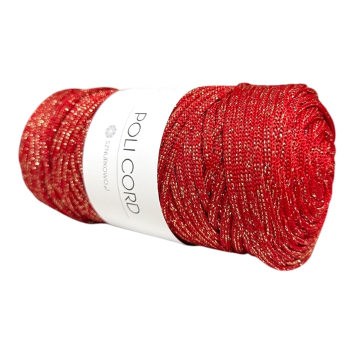sznurek poliestrowy płaski 5mm glitter