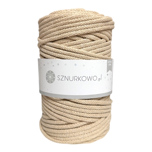Sznurek bawełniany 5mm CAPPUCCINO