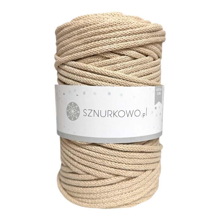 Sznurek bawełniany 5mm CAPPUCCINO